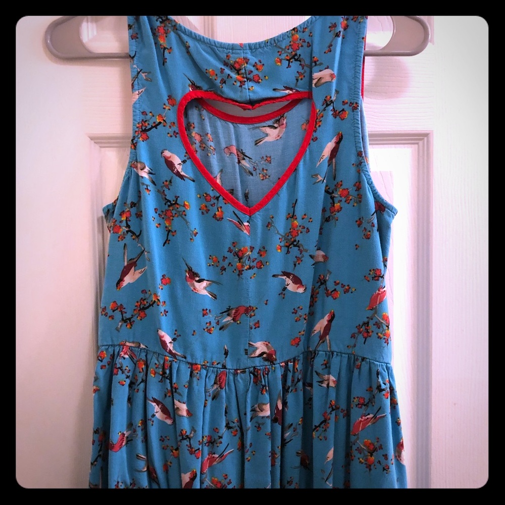 Blue mini dress with heart cutout 💙💙